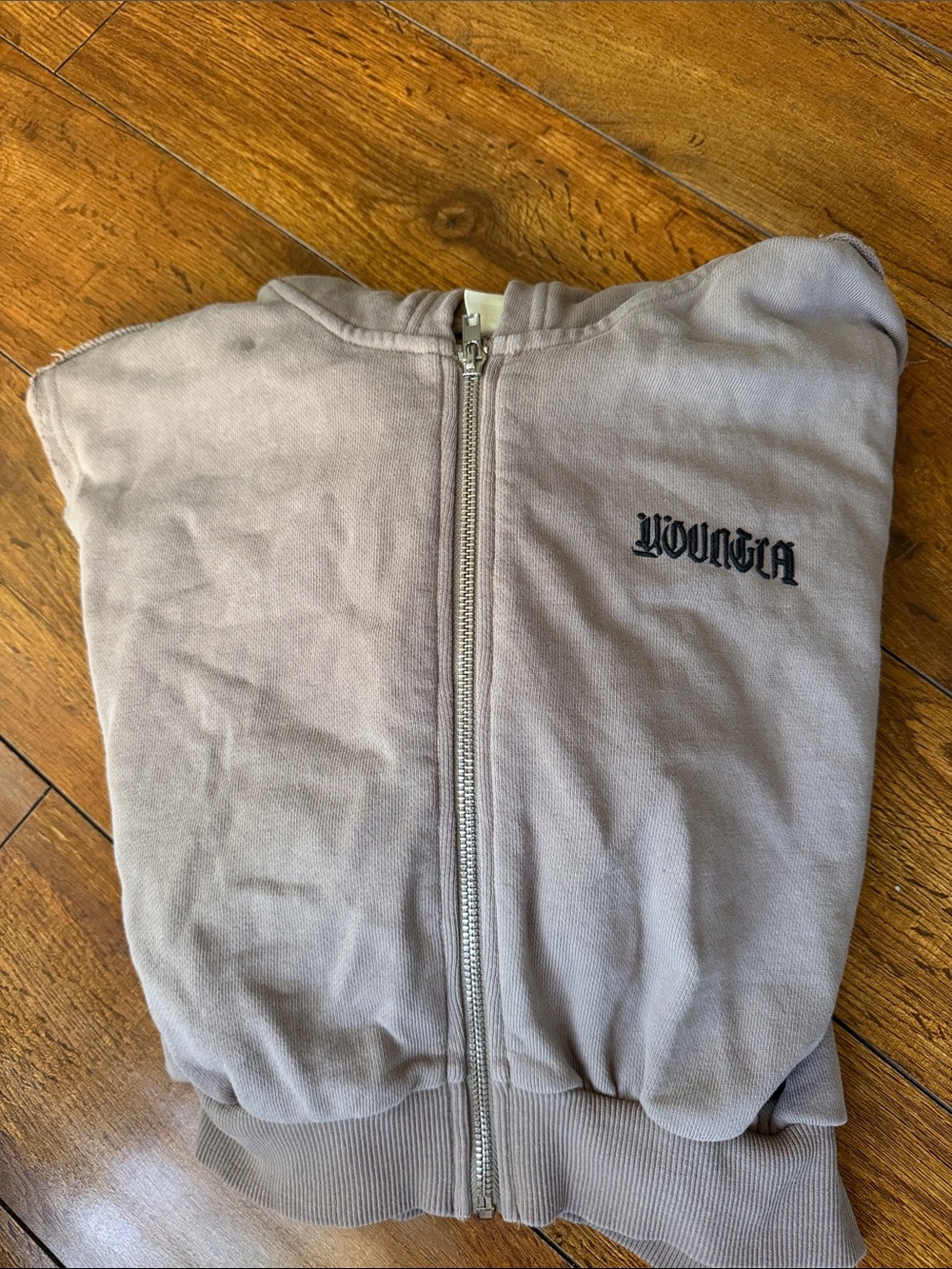 YoungLA Tan Zip-Up Hoodie